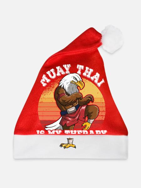 Muay Thai Is My Therapy - Weihnachtsmütze - Rot