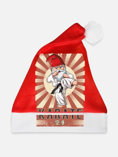 Karate - Weihnachtsmütze - Rot