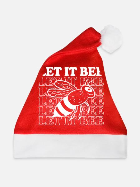 Let it Bee - Weihnachtsmütze - Rot