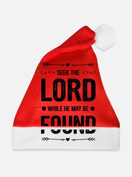 gott bibel spruch - Weihnachtsmütze - Rot