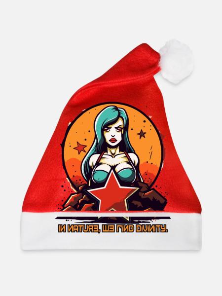 Natürliche Mutter Natur - Weihnachtsmütze - Rot