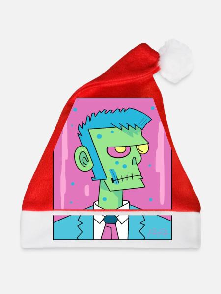 Erfolgreicher Manager Zombie - Weihnachtsmütze - Rot