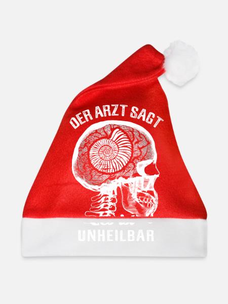 Der Arzt sagt es ist unheilbar - Archäologie - Weihnachtsmütze - Rot - Vorne