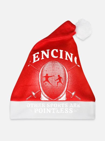 Fencing Sport - Weihnachtsmütze - Rot