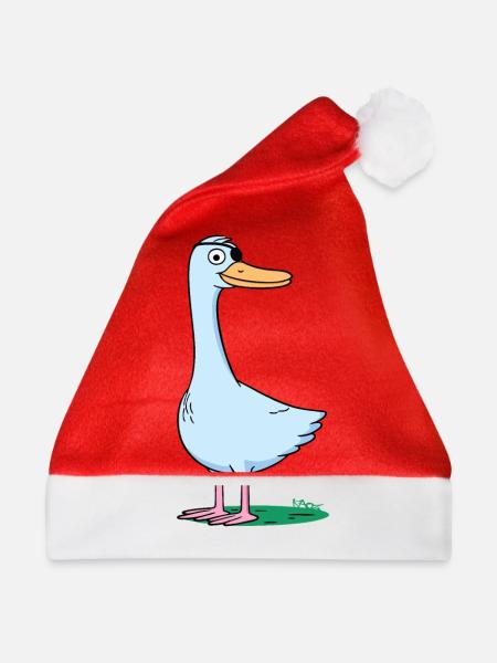 Die einäugige Gans - Weihnachtsmütze - Rot
