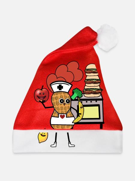 Herd kochen gesund Kochen Krankenschwester - Weihnachtsmütze - Rot