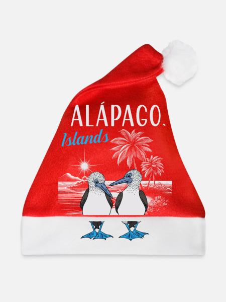 Galápagos Islands - Weihnachtsmütze - Rot