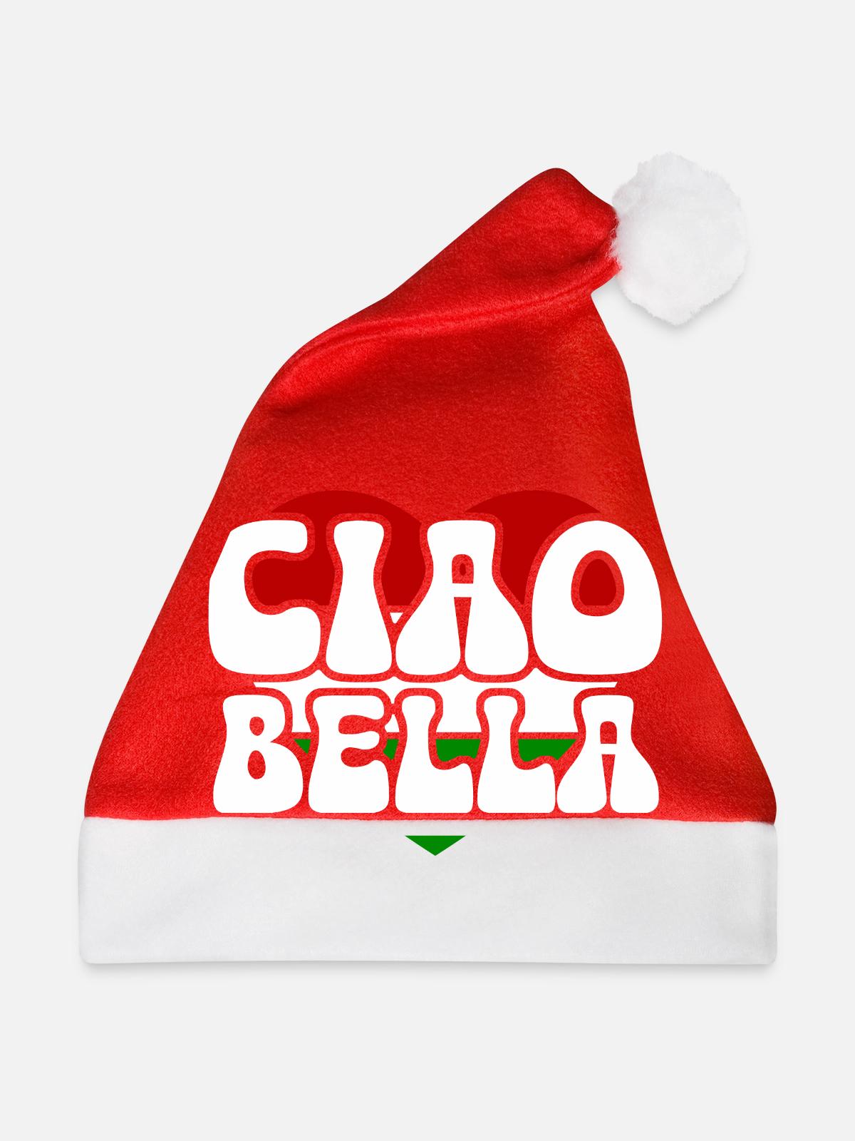 Ciao Bella - Weihnachtsmütze - Rot - Vorne