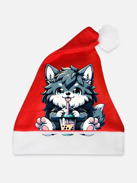 Werwolf Bubble Tea - Weihnachtsmütze - Rot