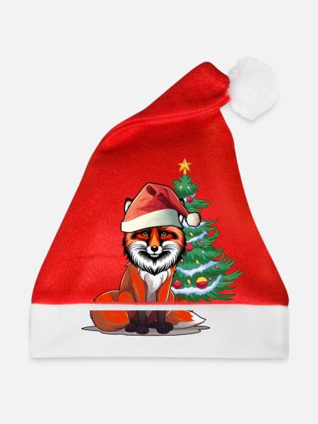 Nikolaus Fuchs Bescherung Weihnachten - Weihnachtsmütze - Rot