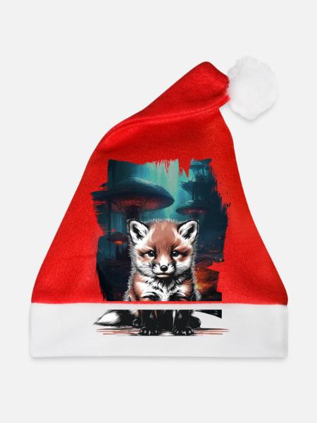 Fuchs Füchse Füchsin - Weihnachtsmütze - Rot
