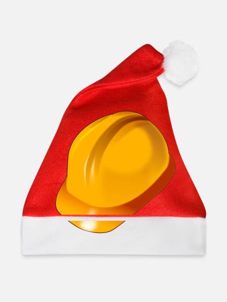 Schutzhelm - Weihnachtsmütze - Rot