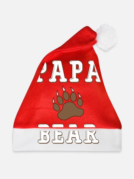 Papa Bear - Weihnachtsmütze - Rot