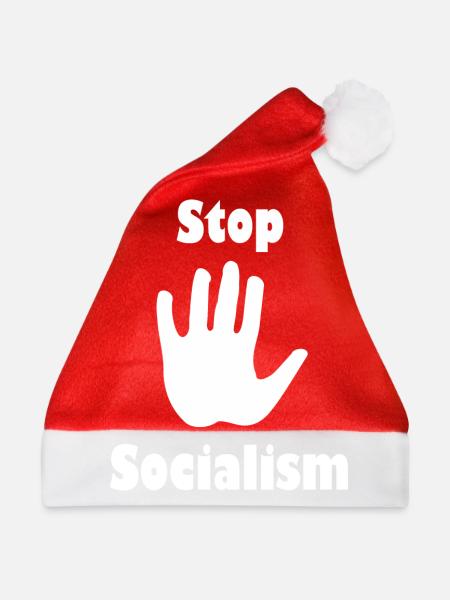 Beendet den Sozialismus - Weihnachtsmütze - Rot - Vorne