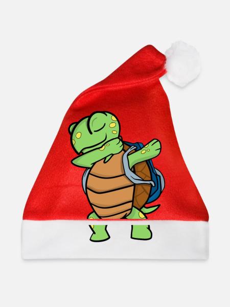 Schildkröte Schule - Weihnachtsmütze - Rot