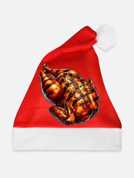 Hähnchen - Weihnachtsmütze - Rot