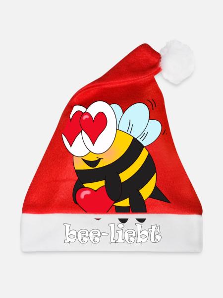 bee liebt - Weihnachtsmütze - Rot