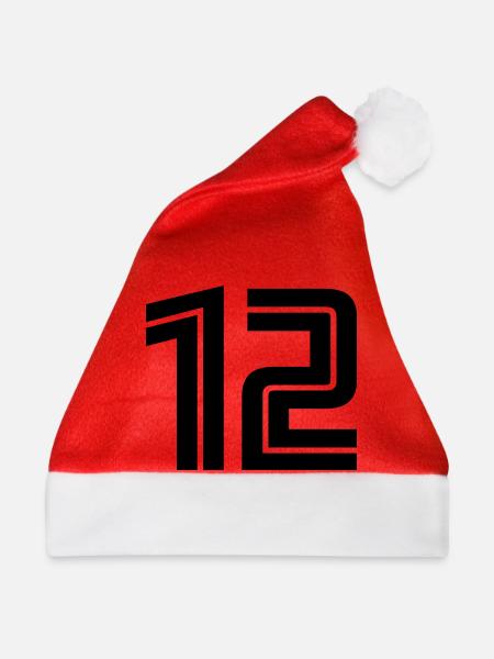 12 - Weihnachtsmütze - Rot