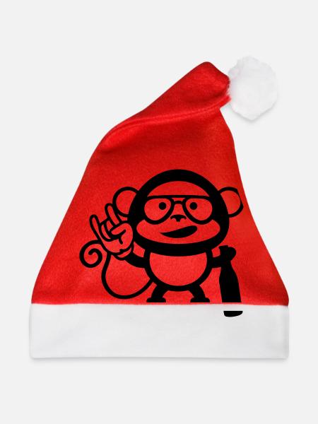 monkey party cool - Weihnachtsmütze - Rot