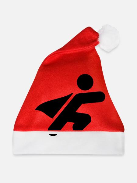 Superhero Symbol - Weihnachtsmütze - Rot