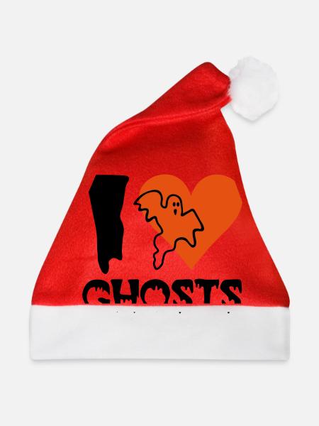 Halloween - Geist - Weihnachtsmütze - Rot