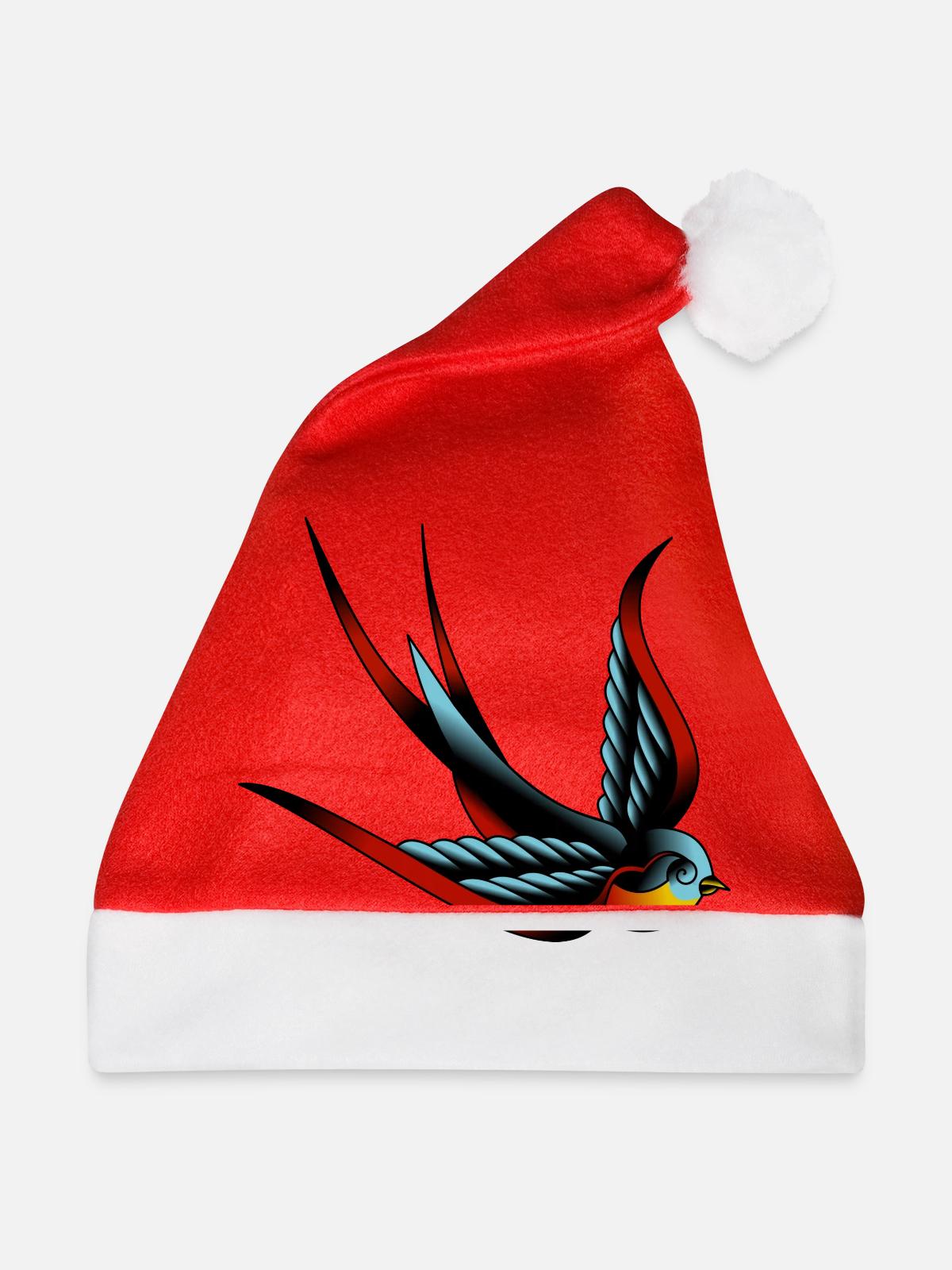 Schwalbe - Weihnachtsmütze - Rot - Vorne