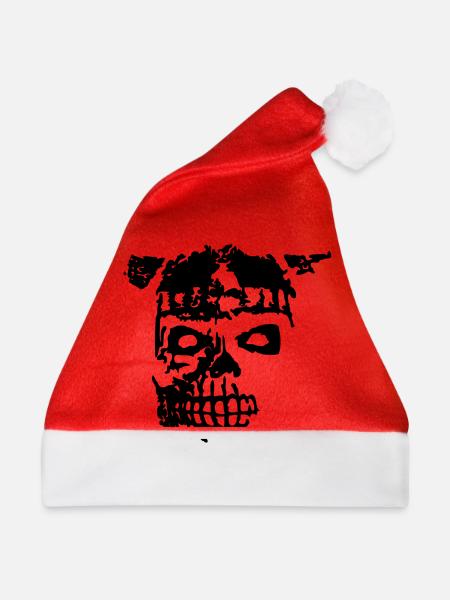 Viking Skull 1 - Weihnachtsmütze - Rot