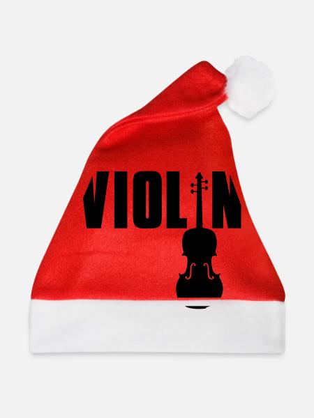 violin - Weihnachtsmütze - Rot