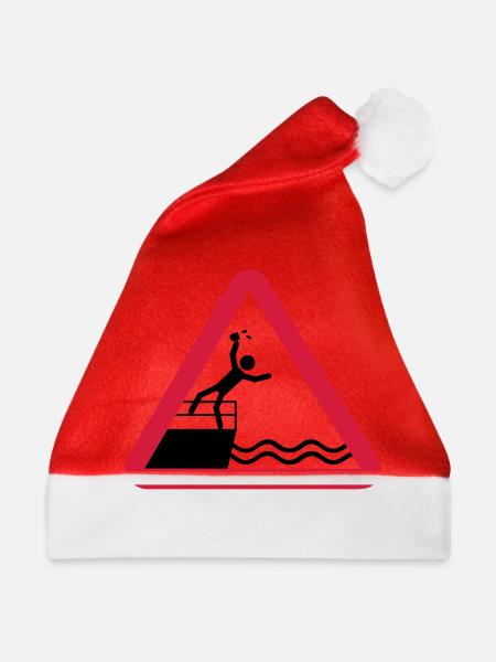 Bitte kein Bier Verschütten! - Weihnachtsmütze - Rot