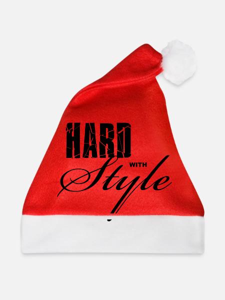 Hard with Style - Weihnachtsmütze - Rot
