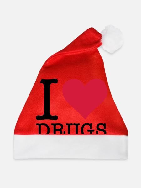 Ich liebe Drogen! - Weihnachtsmütze - Rot