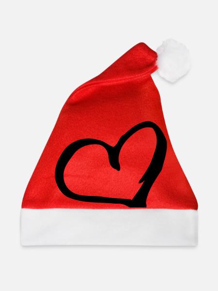 Heart - Weihnachtsmütze - Rot