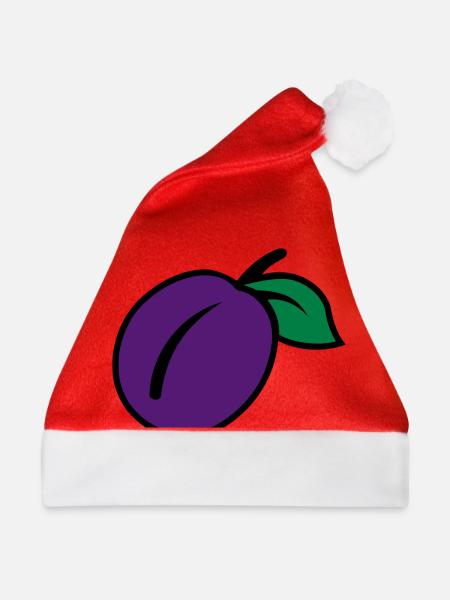 Pflaume - Weihnachtsmütze - Rot - Vorne