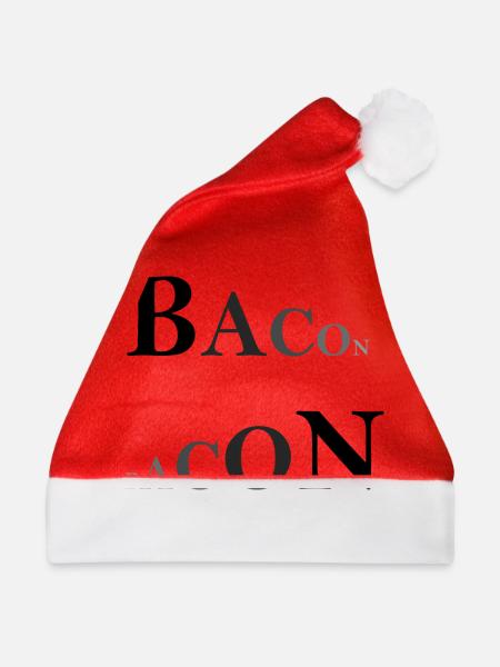 Bacon doppelt - Weihnachtsmütze - Rot