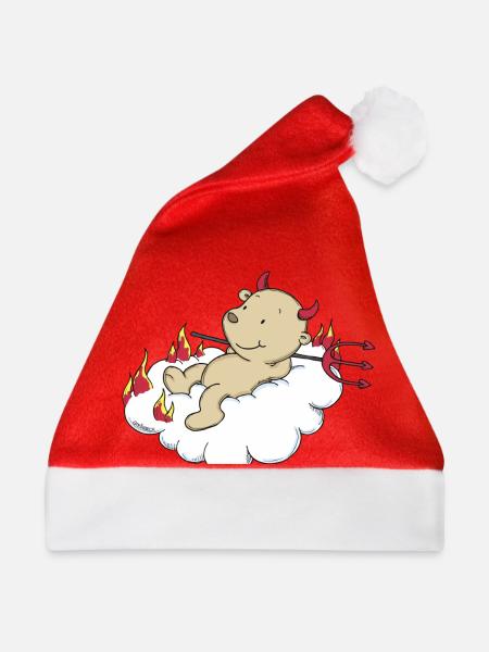 Engel_Teufel03 - Weihnachtsmütze - Rot