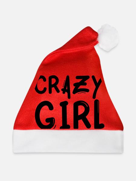 crazy girl - Weihnachtsmütze - Rot