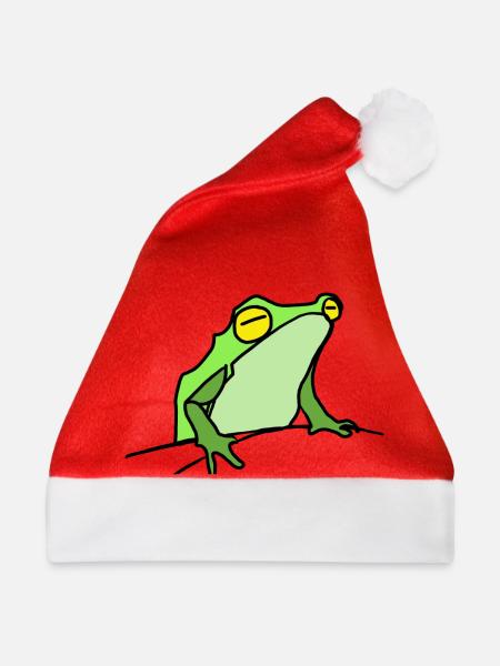 Frosch - Weihnachtsmütze - Rot