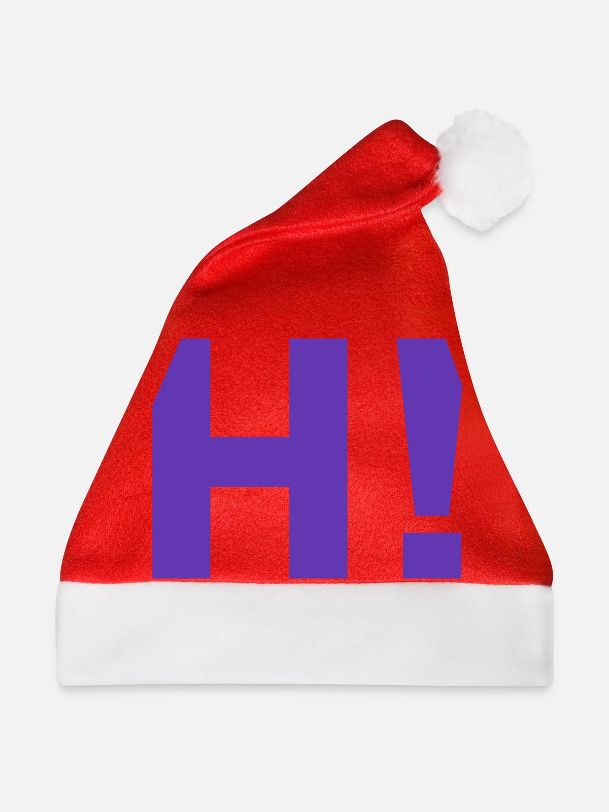 H-Ausrufezeichen - Weihnachtsmütze - Rot - Vorne