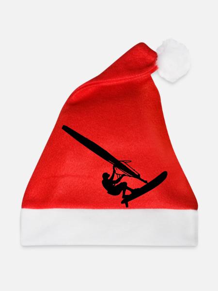 Windsurfer (Vector) - Weihnachtsmütze - Rot