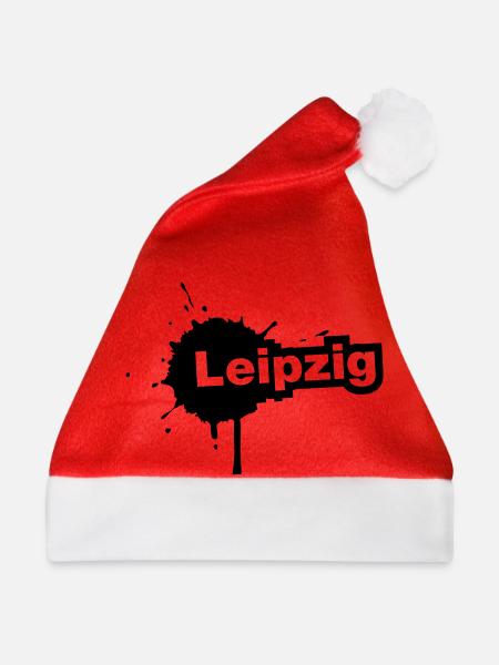 Leipzig Splatter - Weihnachtsmütze - Rot