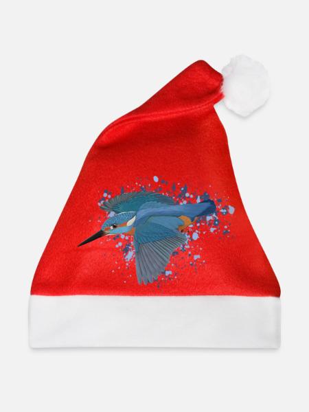 Eisvogel Gartenvogel Singvogel Biologe Vogel - Weihnachtsmütze - Rot