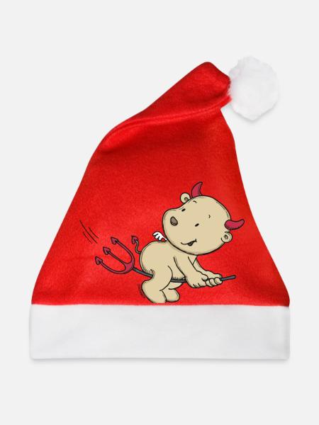Engel_Teufel13 - Weihnachtsmütze - Rot