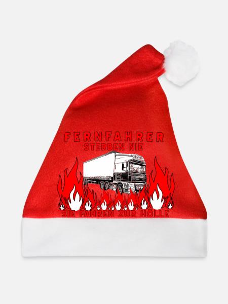 Fernfahrer - Weihnachtsmütze - Rot