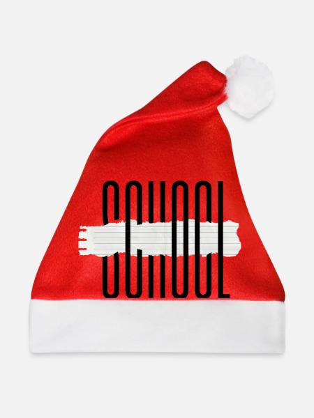 School - Weihnachtsmütze - Rot