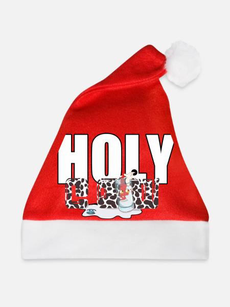 Milch - Kuh - Weihnachtsmütze - Rot