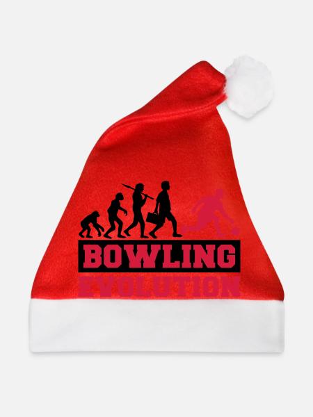 Bowling Evolution - Weihnachtsmütze - Rot
