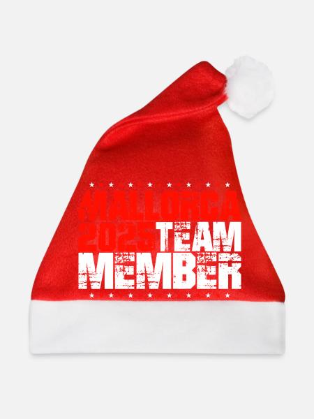 Mallorca 2025 Team - Weihnachtsmütze - Rot - Vorne