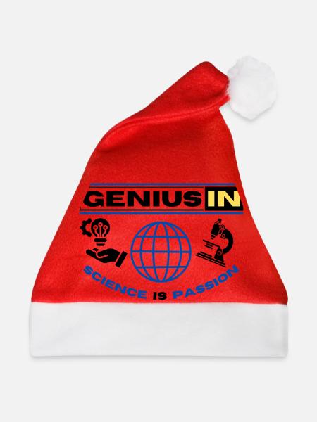 GENIUS IN - Weihnachtsmütze - Rot