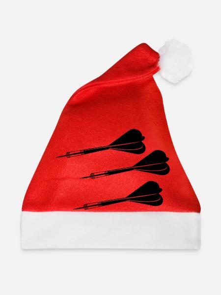dartpfeile - Weihnachtsmütze - Rot