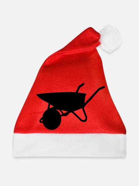 Schubkarre - Weihnachtsmütze - Rot